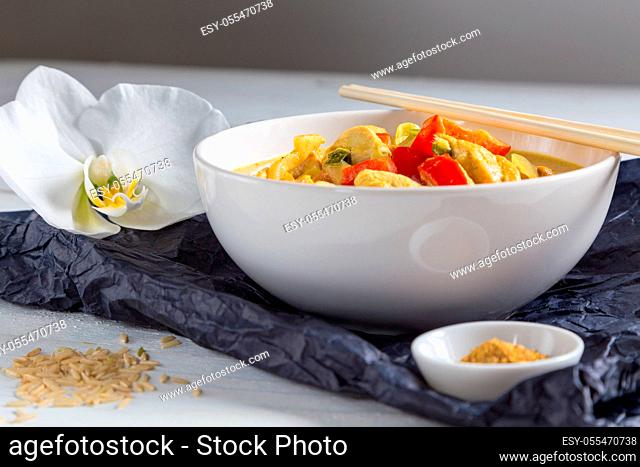 asian cuisine, chicken curry
