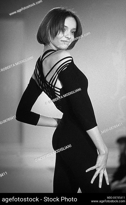 The Italian showgirl Roberta Modigliani..The television program, Non è la Rai celebrates 30 years since its first broadcast