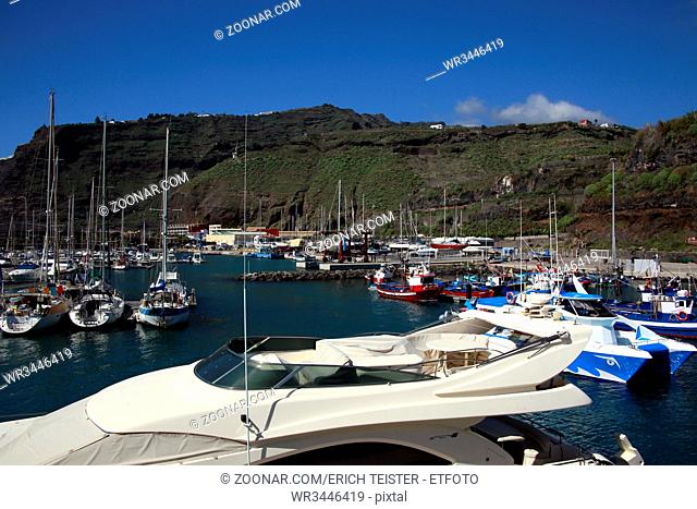 Hafen Puerto de Tazacorte, La Palma, Kanarische Inseln, Spanien