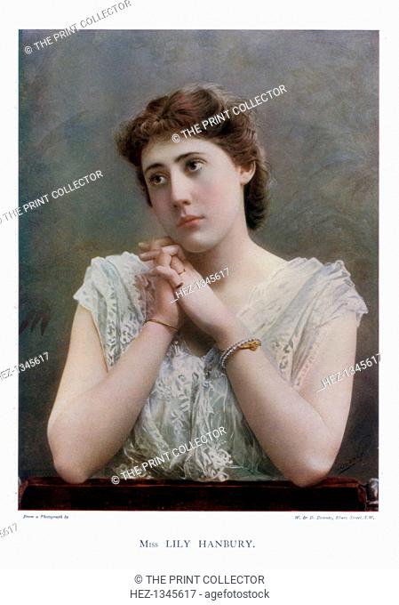 Lily Hanbury, English stage actress, 1901