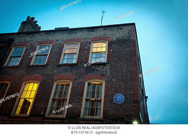 Anna Maria Garthwaite's House, 18th century textile designer in, 2 Princelet Street, Spitalfields - East London, England, UK