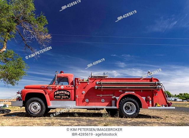 Fire truck, Shaniko, Wasco County, Oregon, United States