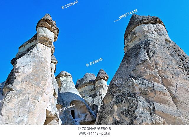 Fairy Chimneys with rock church Turkey