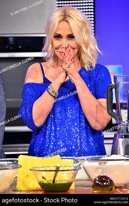 Italian presenter Antonella Clerici leaves the conduct of the television program La prova del cuoco after 18 years. Studios Rai Dear