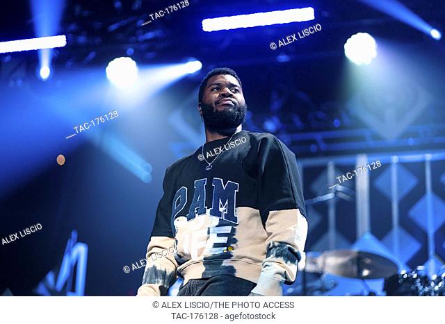 Khalid performs during the Y100 Jingle Ball at the BB&T Center on December 22, 2019 in Sunrise, Florida