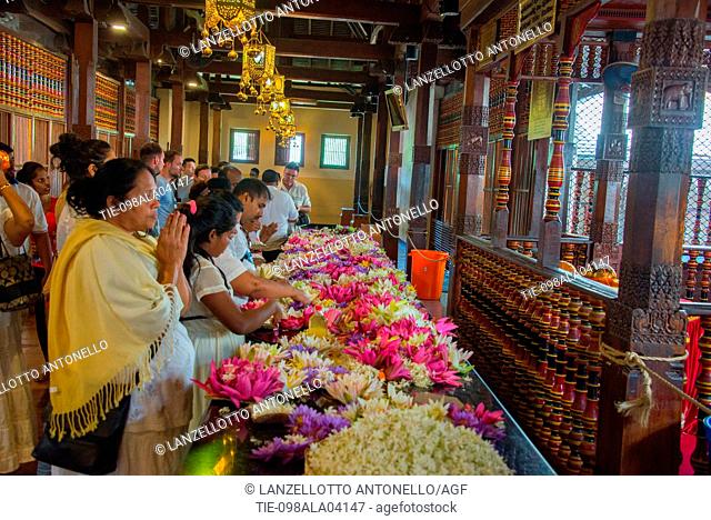 Asia, Sri Lanka, Kandy, Sri Dalada Maligawa, the Temple of the Sacred Tooth Relic