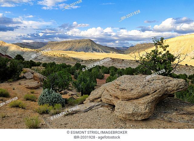 Thunderstorm clouds over Burr Trail, Capitol Reef National Park, Utah, USA, North America
