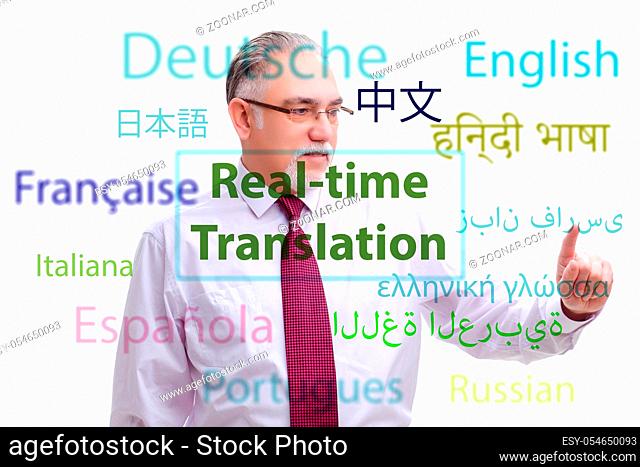 The concept of real time translation from foreign language