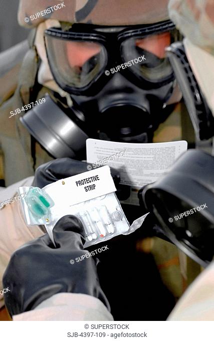 Seabees Using Chemical Detector