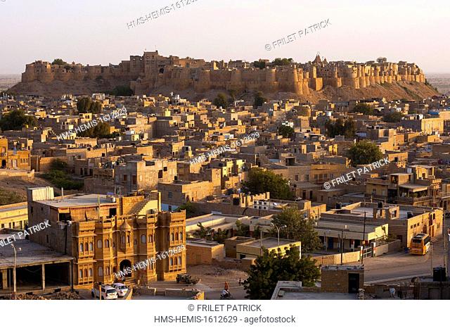 India, Rajasthan state, hill fort of Rajasthan listed as World Heritage by UNESCO, Jaisalmer, the Fort
