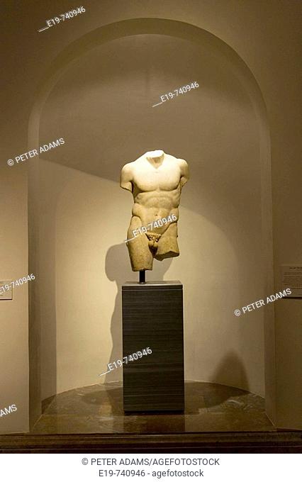 Torso of 'Discophoros'. Prado Museum. Madrid. Spain