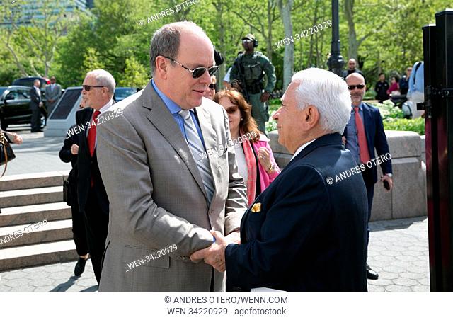 Prince Albert ll Of Monaco for Medal of Honor event at Ellis island New york May 11 2018 Featuring: Prince Albert ll of Monaco Where: New York, New York