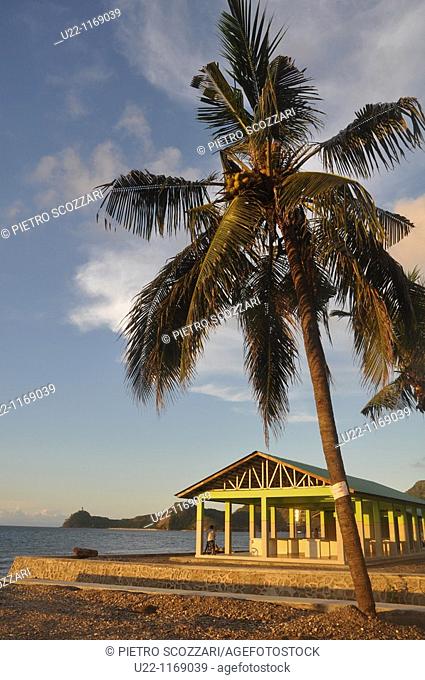 Dili (East Timor): building along the beach to Areia Branca
