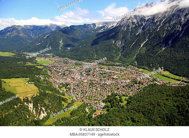 Aerial picture of Mittenwald