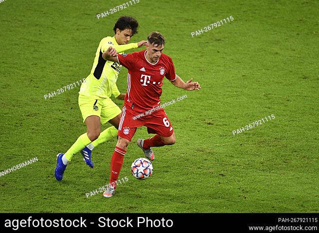 FC Bayern Munich will face Atletico Madrid in the quarter-finals. Archive photo; left to right Joao FELIX (Atletico) and Joshua KIMMICH (M), action, duels