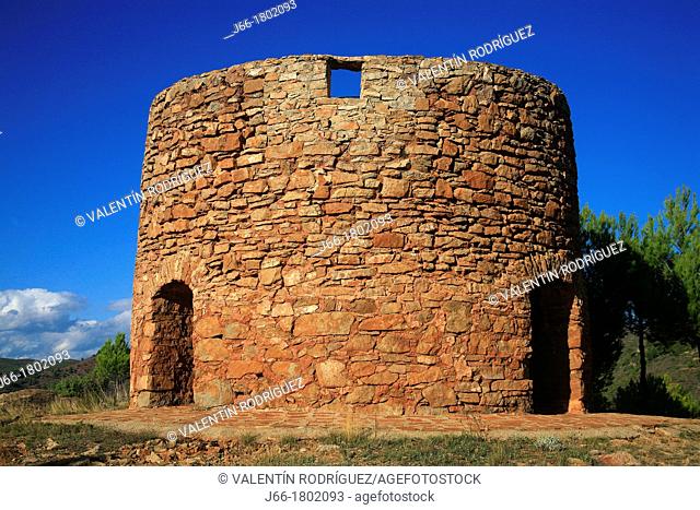 Remains of old mill in Gátova in the Natural Park Sierra Calderona  Valencia