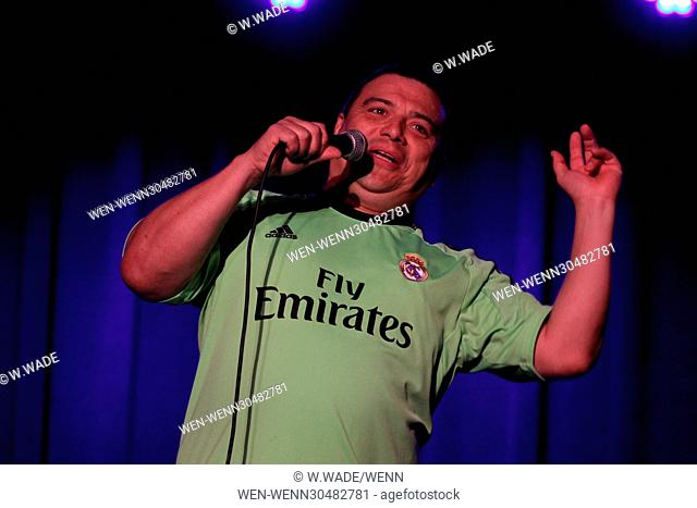 Comedian Carlos Mencia performing at the Valley Forge Casino & Resort, at the Event Center in Valley Forge, Pennsylvania