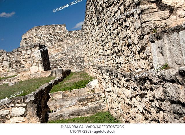 Mayan arqueological site Mayapan, Peninsula Yucatan, Mexico