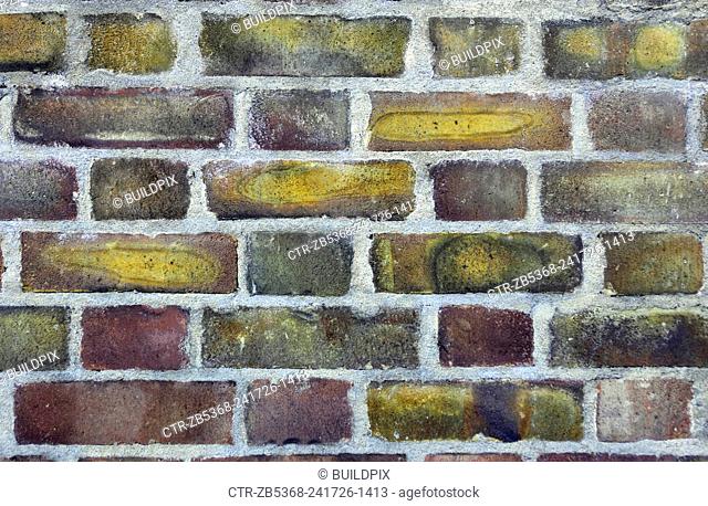 Decorative brickwork: Flemish bond. Alternating headers and stretchers in the same course and placing the headers centrally over the stretchers in the course...