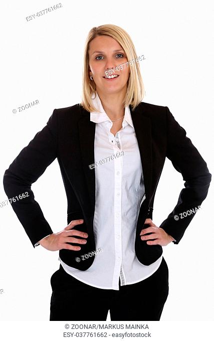 Geschäftsfrau Portrait Anzug Sekretärin Chefin Business Frau Beruf Freisteller