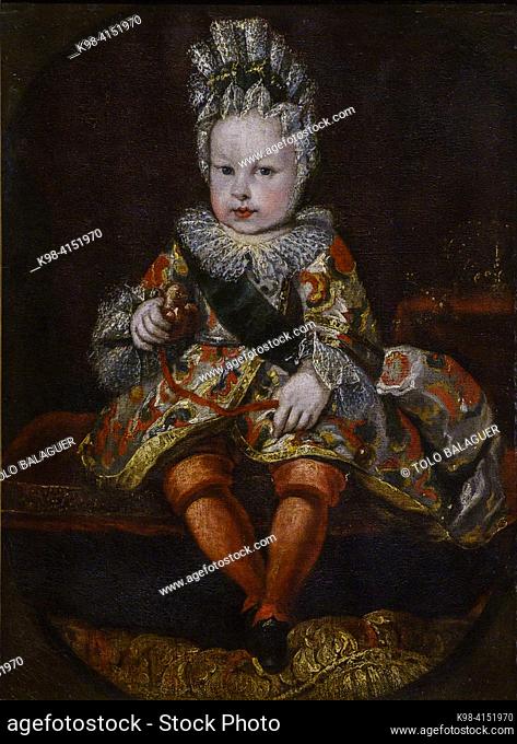 Louis I of Spain, Prince of Asturias, 1710, Miguel Jacinto Melendez, Spanish school, Nins, portraits of children s. XVI-XIX, Sa Bassa Blanca Museum (msbb)