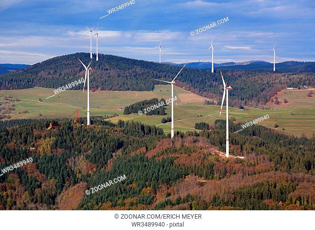 Windpark Glaserkopf in Hasel und Rohrenkopf in Gersbach im Südschwarzwald