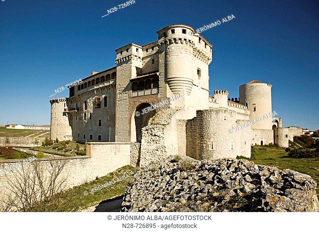 Castle-Palace of the Dukes of Alburquerque, Cuellar. Valladolid province, Castilla-Leon, Spain