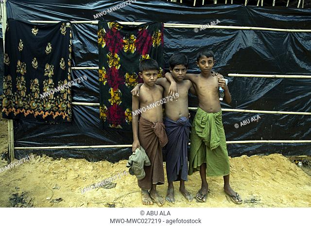 Rohingya Refugee at Balukhali near Bangladesh-Myanmar border, Ukhia, Cox's Bazar, Bangladesh