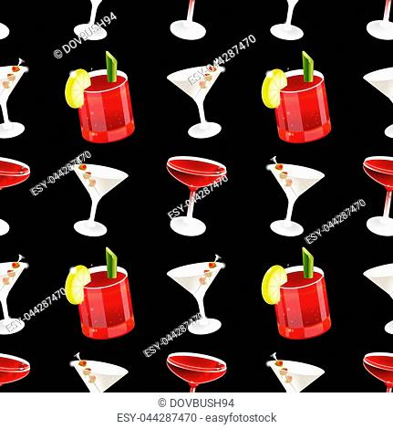 Set pattern wallpaper of dark night summer abstract background pictures with fresh ice frozen alcoholic cocktails advertising business bar restaurant party...
