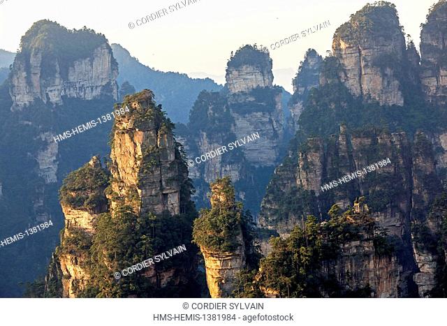 China, Hunan Province, Zhangjiajie, Wulingyuan Scenic Area, Zhangjiajie National Forest Park, listed as World Heritage by UNESCO