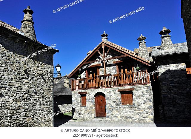 Typical constructions. Villanovilla, Garcipollera Valley, Huesca, Spain