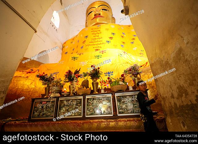 MYANMAR, BAGAN - OCTOBER 28, 2023: A statue of Buddha. Yuri Smityuk/TASS
