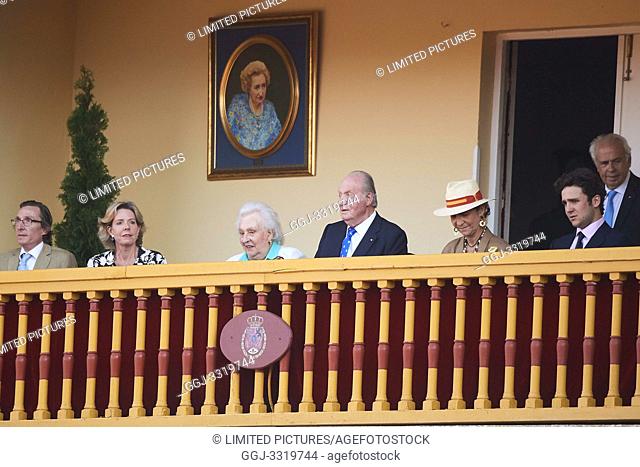 King Juan Carlos of Spain, Princess Elena de Borbon, Felipe Juan Froilan de Marichalar, Fernando Gomez-Acebo Borbon, Simoneta Gomez-Acebo Borbon