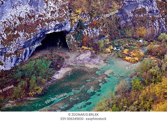 Plitvice lakes National park cave