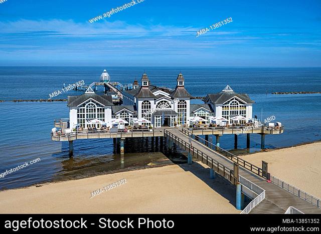 Sellin Pier on the Rügen island at the Baltic Sea, Germany