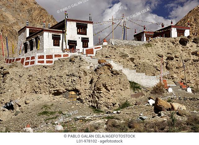 Monasterio de Skyu  Valle del río Markha  Ladak India