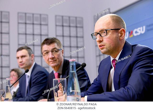 Berlin, Germany. February 17th, 2014. Press conference with the deputy chairman of the CDU / CSU parliamentary group, Andreas Schockenhoff