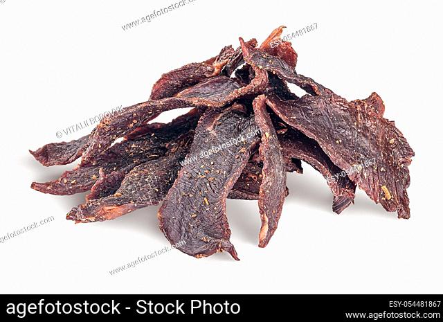 Heap of jerk front view isolated on white background