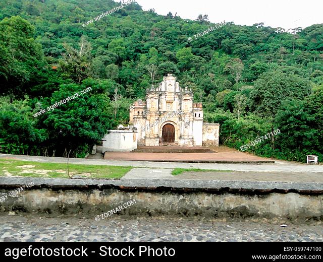 Antigua guatemala church ruins, La Ermita de la Santa Cruz ruins