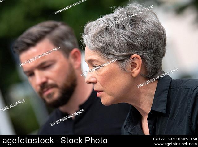 23 May 2022, Hessen, Frankfurt/Main: At a press conference called at short notice, Ina Hartwig (SPD), head of Frankfurt's Department of Culture