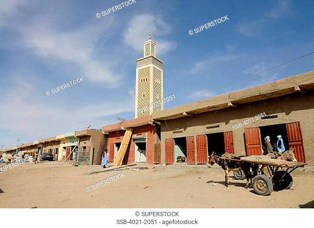 Mauritania, Noukchott, minaret of Moroccon mosque
