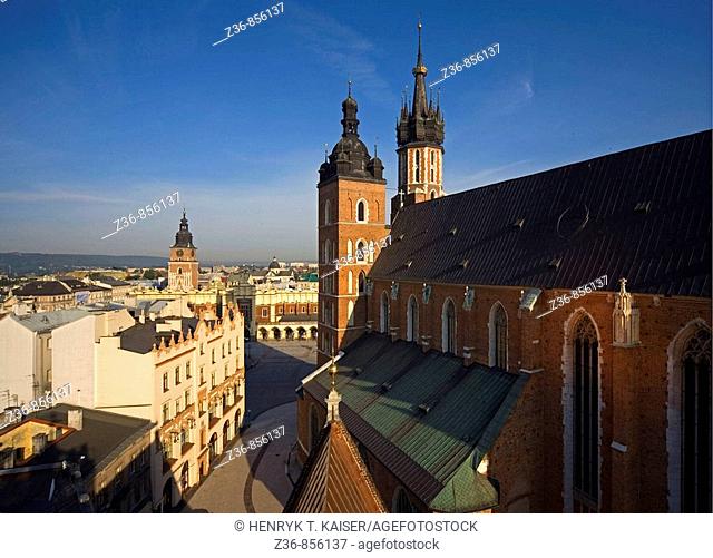 Poland Krakow from St Barbara's Church