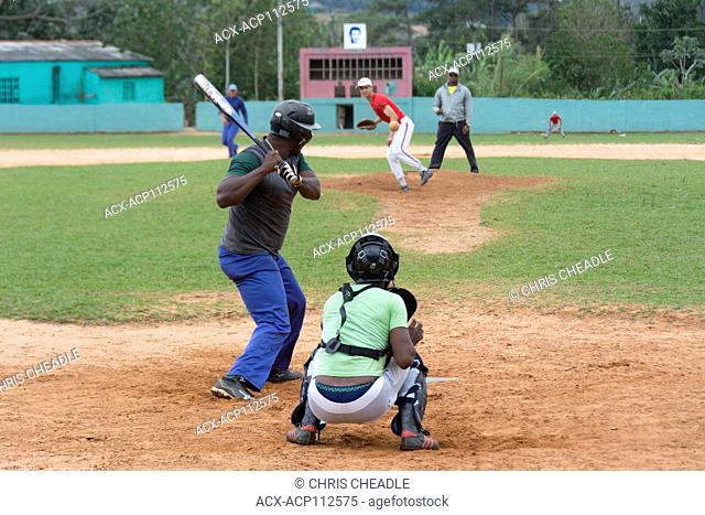 Recreational baseball on a Sunday afternoon, Vinales, Cuba