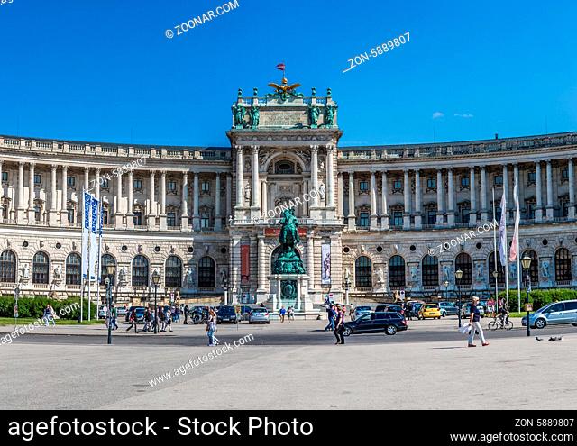 Vienna - JULY 22: Hofburg Palace is has housed some of the most powerful people in European and Austrian history, including the Habsburg dynasty