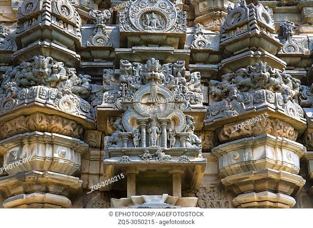 Kashivishvanatha Temple, Lakundi, Karnataka State, India. Inscriptions and motifs