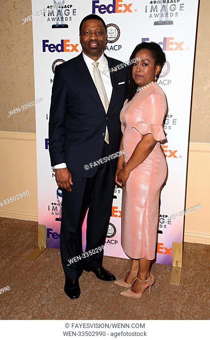 49th NAACP Image Awards Nominees' Luncheon Featuring: Derrick Johnson, Guest Where: Beverly Hills, California, United States When: 16 Dec 2017 Credit:...