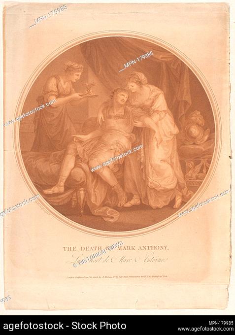 The Death of Mark Anthony - Le Mort de Marc Antoine (Shakespeare, Antony and Cleopatra, Act 4, Scene 15). Engraver: Jean Marie Delattre (French