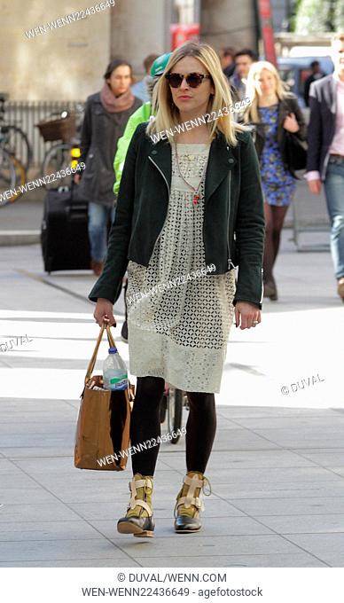 Celebrities arriving at the BBC Radio 1 studios Featuring: Fearne Cotton Where: London, United Kingdom When: 30 Apr 2015 Credit: Duval/WENN.com