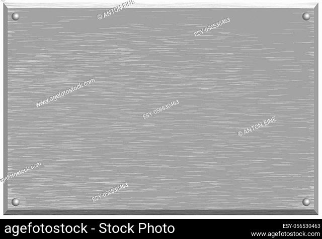 Vector ilustration background texture of brushed silver, steel or aluminum metal surface