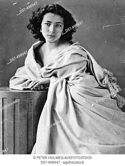 Sarah Bernhardt (1844 - 1923), French actress. Photograph by Nadar